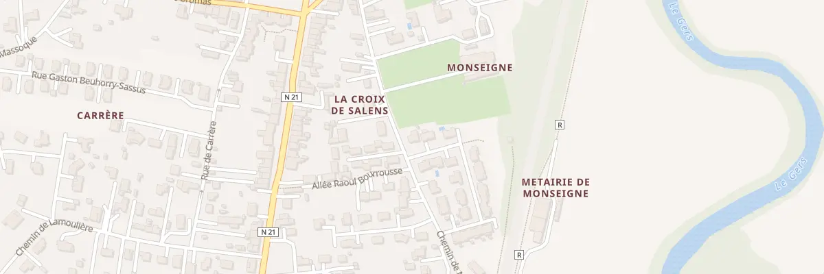 Plan du 1 Rue du Gravelet à Layrac