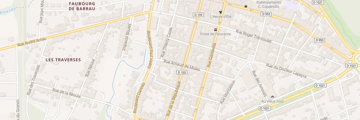 Plan du 45 Rue de la République à Fleurance