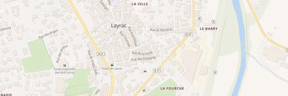 Plan du 42 Rue des BEAUX à Layrac