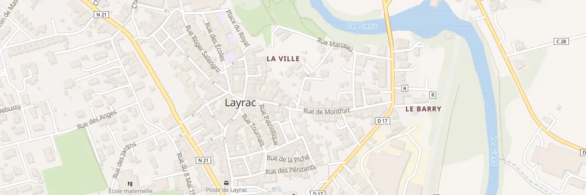 Plan du 26 Rue DE MONTFORT à Layrac