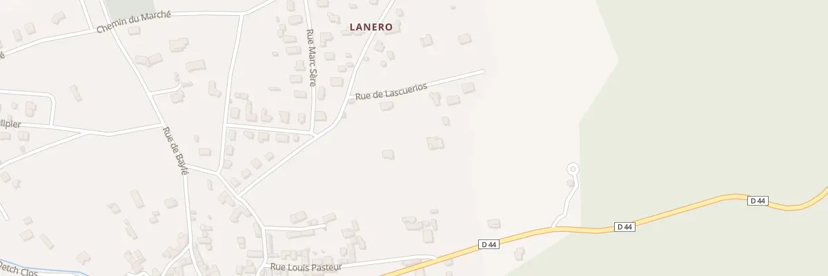 Plan du 9001F Rue de Lascuerlos à Marignac
