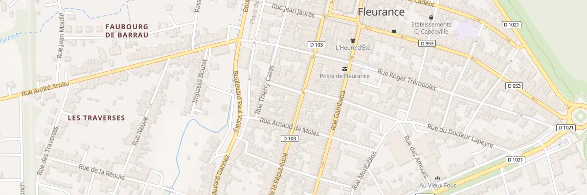 Plan du 61 Rue de la République à Fleurance