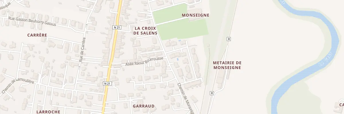 Plan du 2 Rue du Gravelet à Layrac
