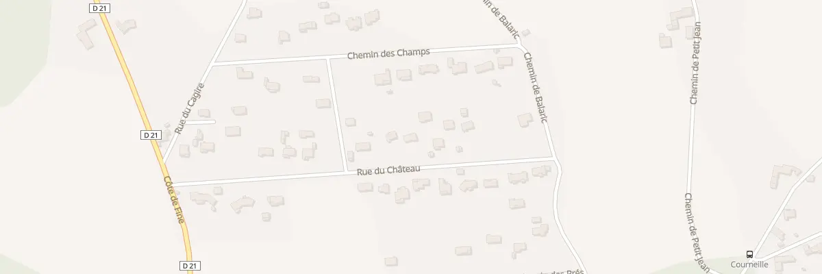 Plan du 313 Rue du Château à Villeneuve-de-Rivière