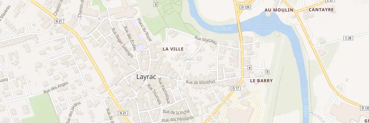 Plan du 59 Rue André LAPART à Layrac
