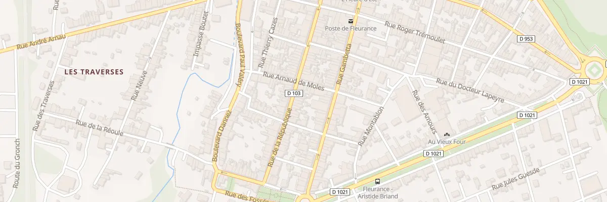 Plan du 68 Rue de la République à Fleurance