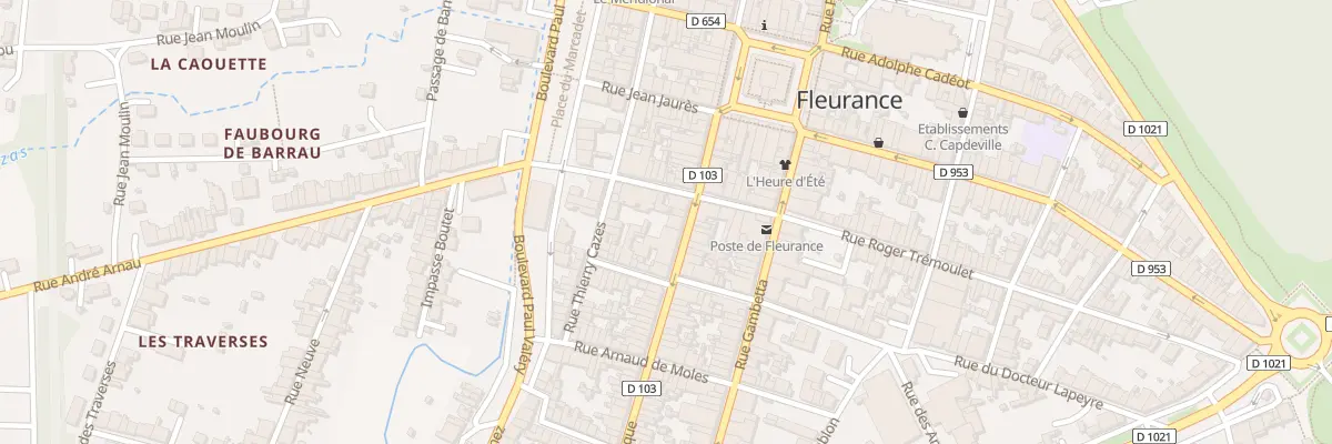 Plan du 71 Rue de la République à Fleurance