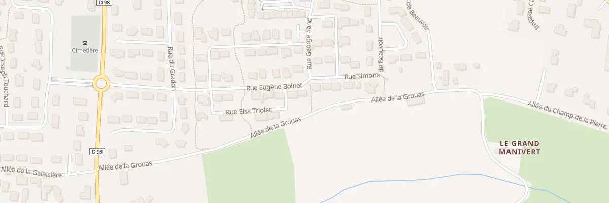 Plan du 24 Rue Eugène Boinet à Cherré-Au