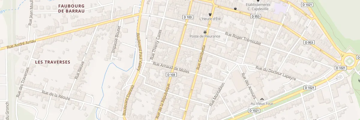 Plan du 84 Rue de la République à Fleurance