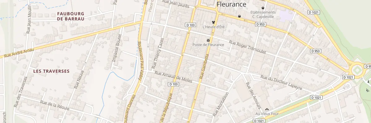 Plan du 96 Rue de la République à Fleurance