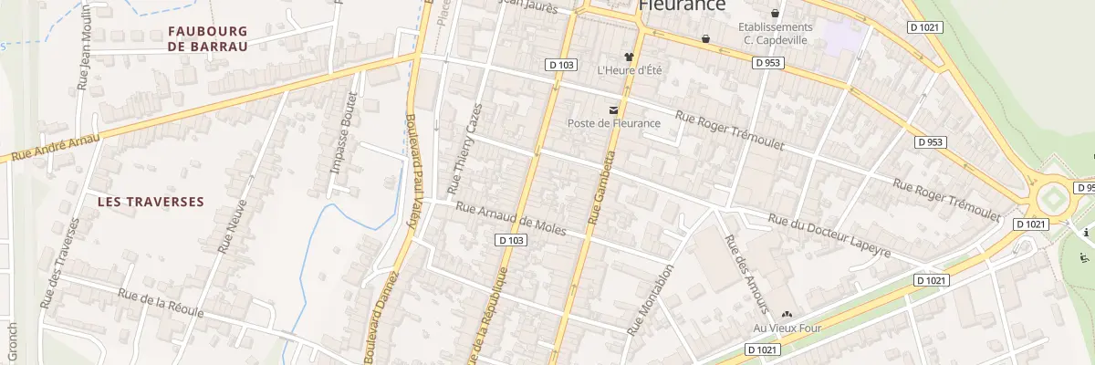 Plan du 90 Rue de la République à Fleurance