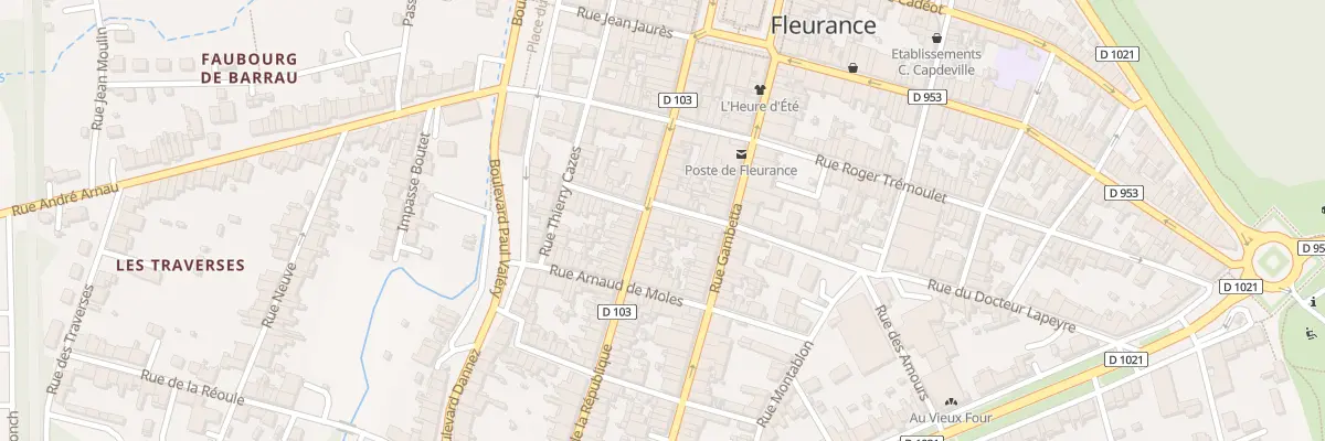 Plan du 98 Rue de la République à Fleurance
