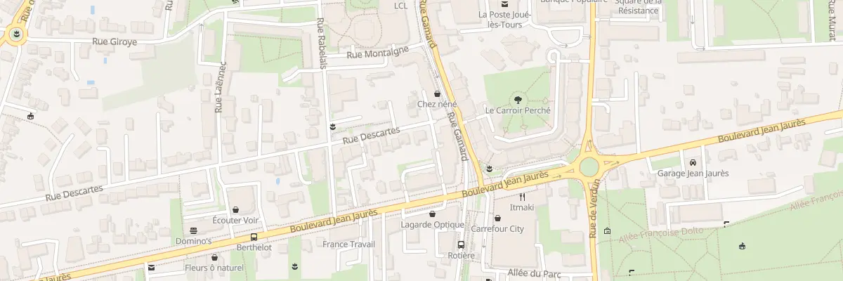 Plan du 4 Rue Descartes à Joué-lès-Tours