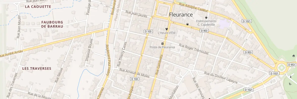 Plan du 102 Rue de la République à Fleurance