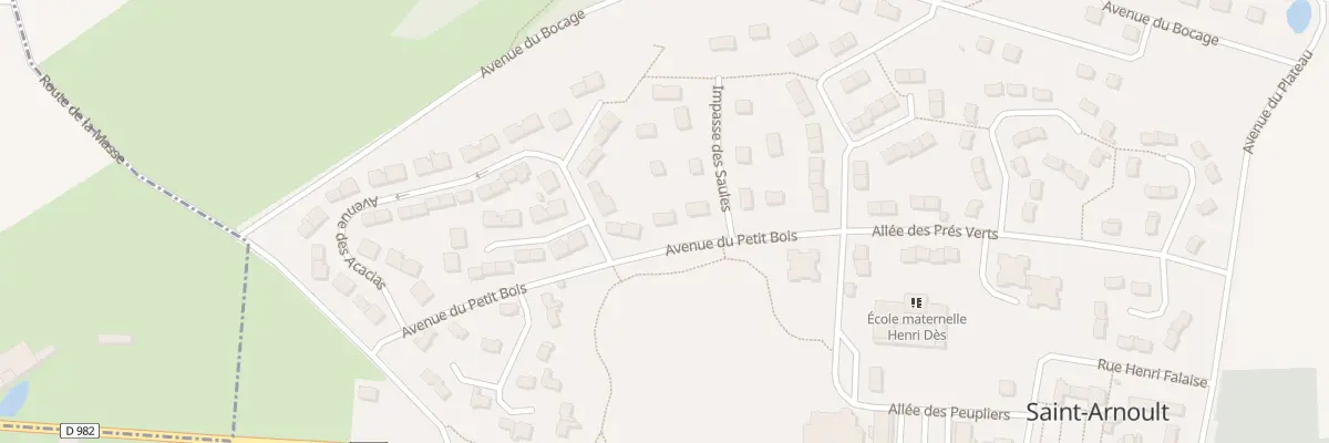 Plan du 12 Av du Petit Bois à Saint-Arnoult