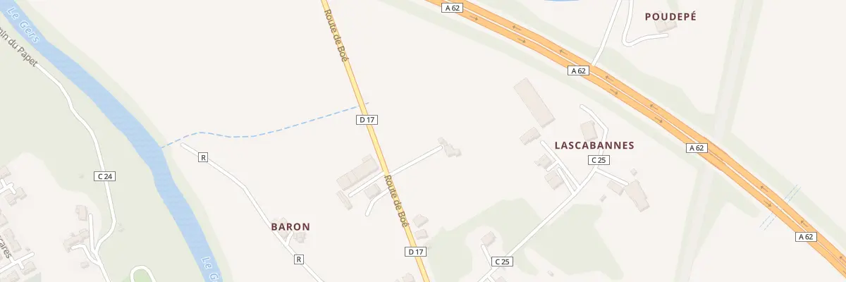 Plan du 468 Rte de BOÉ à Layrac