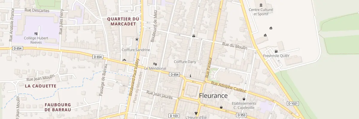 Plan du 9 Rue Alexandre Laffont à Fleurance