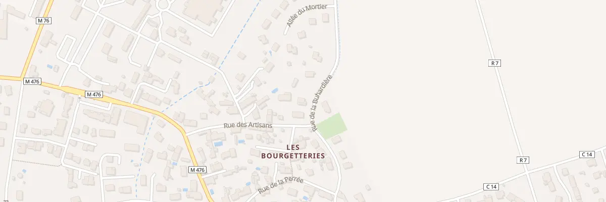 Plan du 33 Rue de la Buhardière à Mettray
