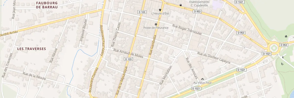 Plan du 55 Rue Gambetta à Fleurance