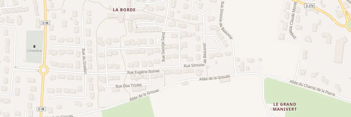 Plan du 8 Rue Marguerite Duras à Cherré-Au