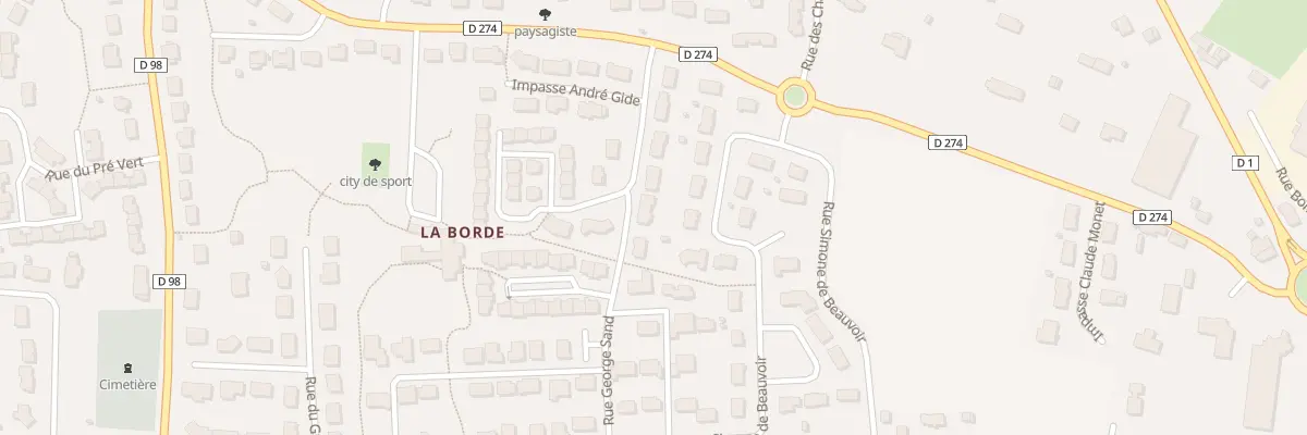 Plan du 9 Rue George Sand à Cherré-Au