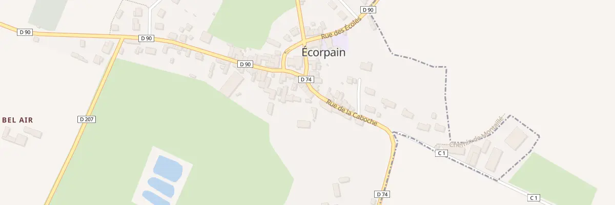 Plan du 8 Pl de l’Eglise à Écorpain