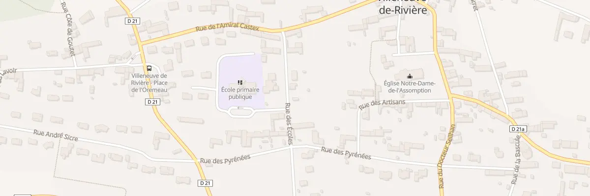 Plan du 222 Village à Villeneuve-de-Rivière