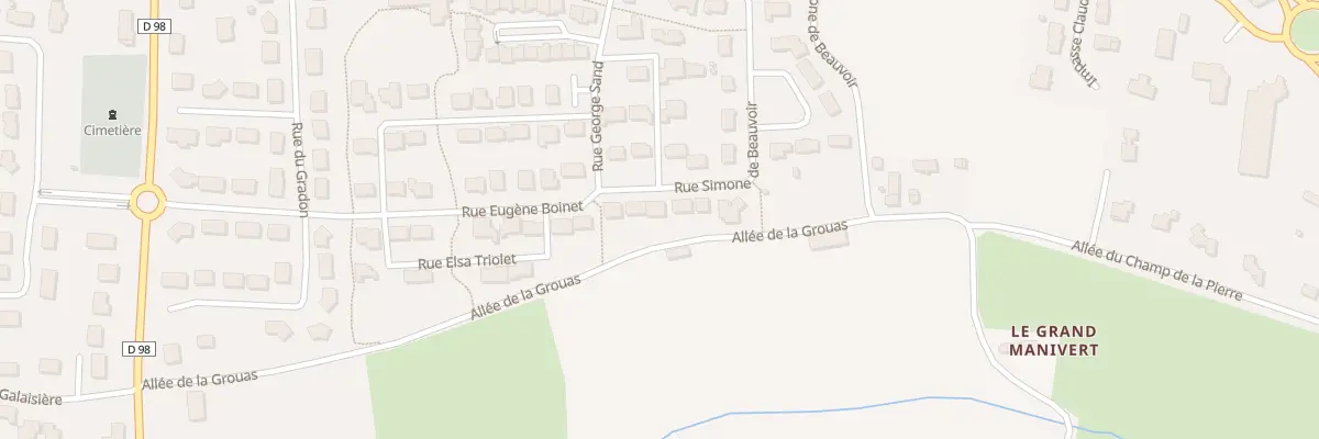 Plan du 31 Rue Simone de Beauvoir à Cherré-Au