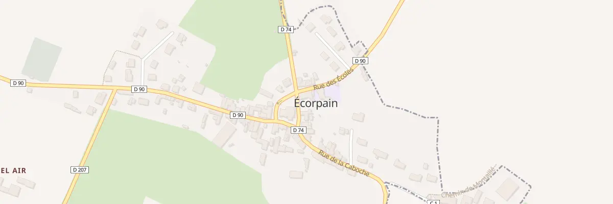 Plan du 3 Pl de l’Eglise à Écorpain