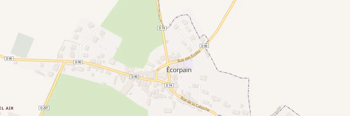 Plan du 6 Rue des Ecoles à Écorpain