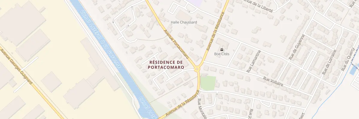 Plan du 1B Av de Portacomaro à Boé