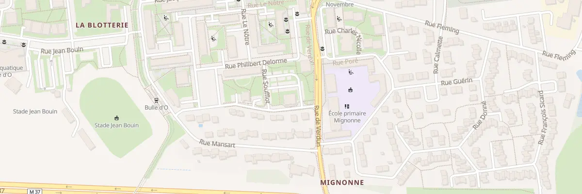 Plan du 3 Rue Charles Garnier à Joué-lès-Tours