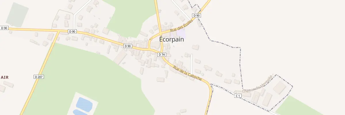 Plan du 6 Pl de l’Eglise à Écorpain