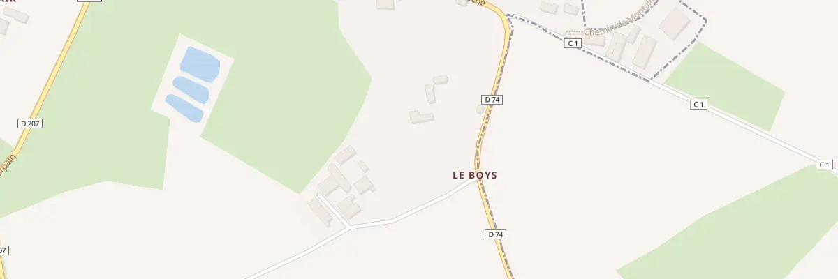 Plan du 5001 Le Bois à Écorpain