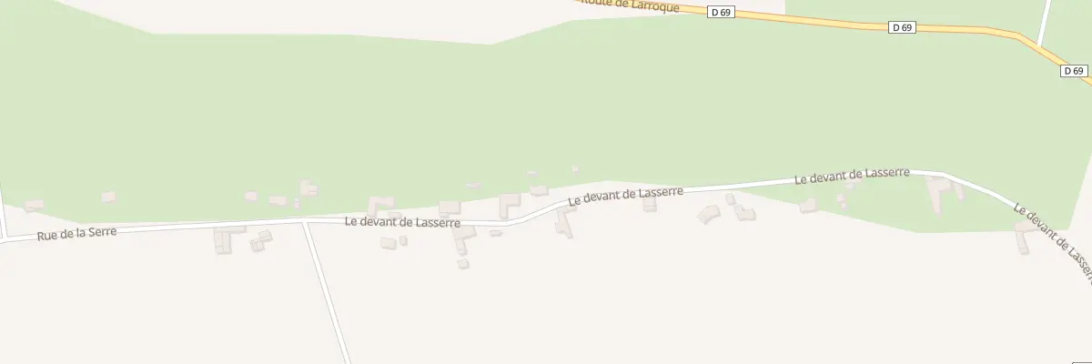 Plan du 35A Pagueres de Lasserre à Lodes
