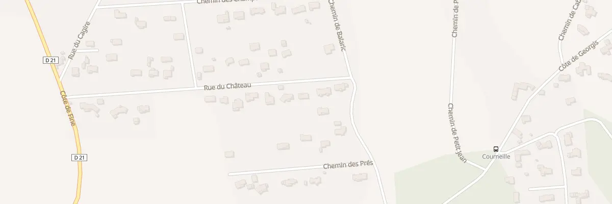 Plan du 410 Rue du Château à Villeneuve-de-Rivière