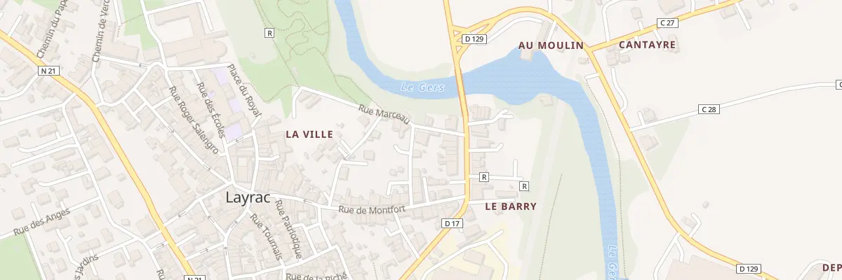 Plan du 160 Rue MARCEAU à Layrac