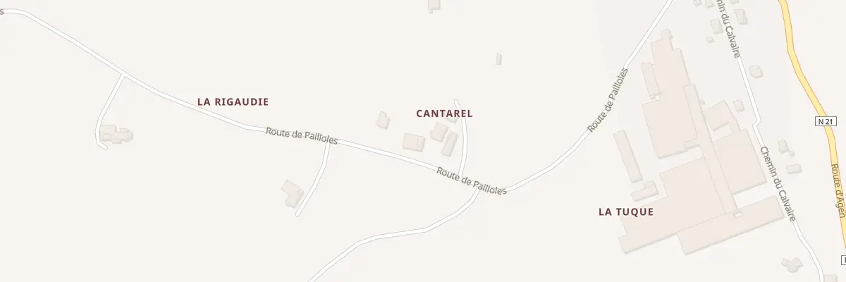 Plan du 606 Rte de Pailloles à Castelnaud-de-Gratecambe