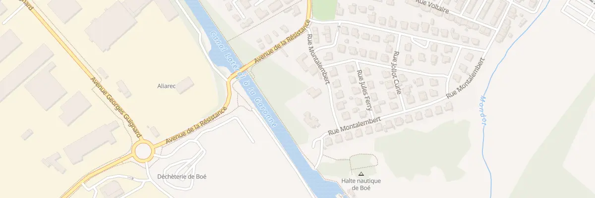 Plan du 2T Rue Montalembert à Boé