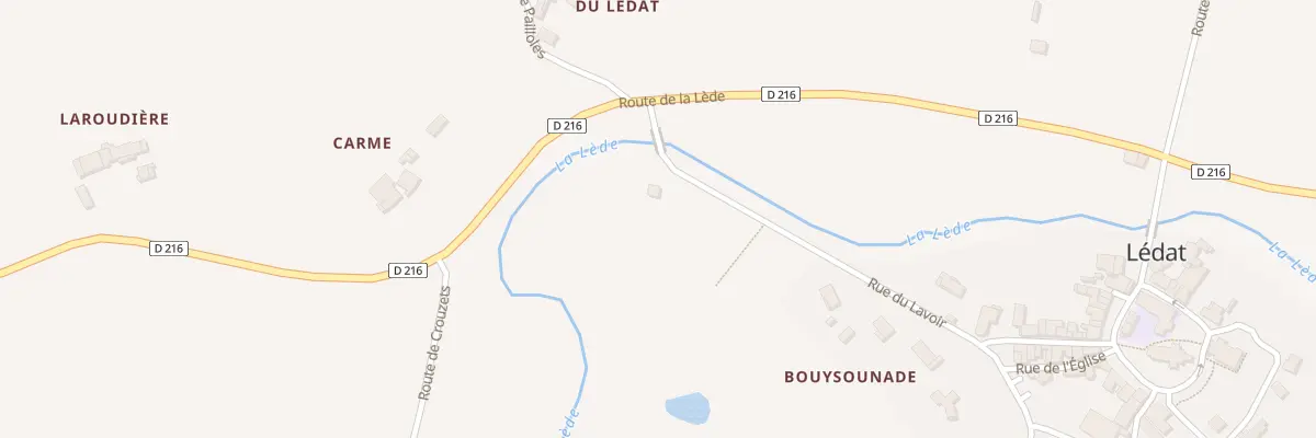 Plan du 60 Rue du Lavoir à Lédat