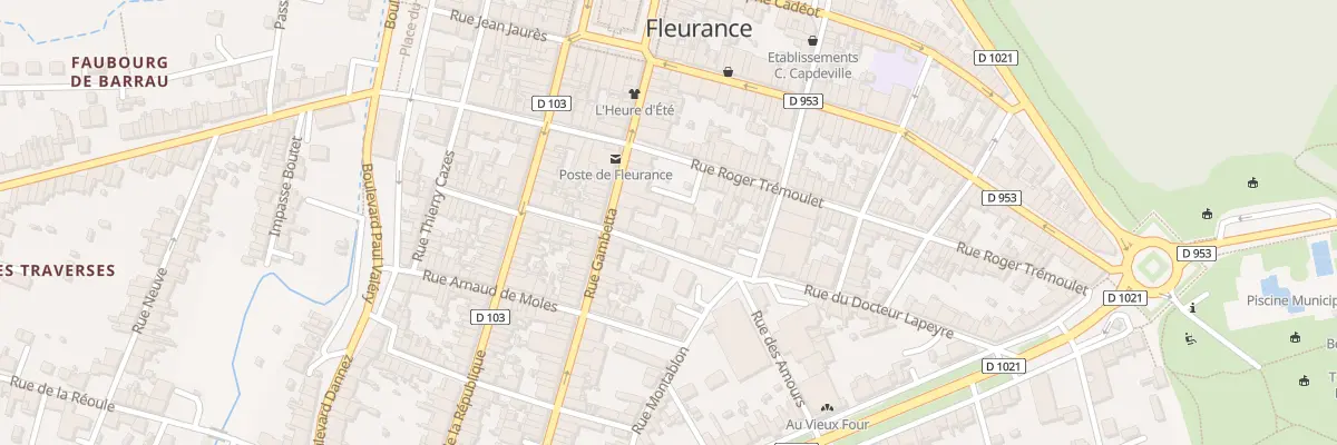 Plan du 30B Rue du Docteur Lapeyre à Fleurance