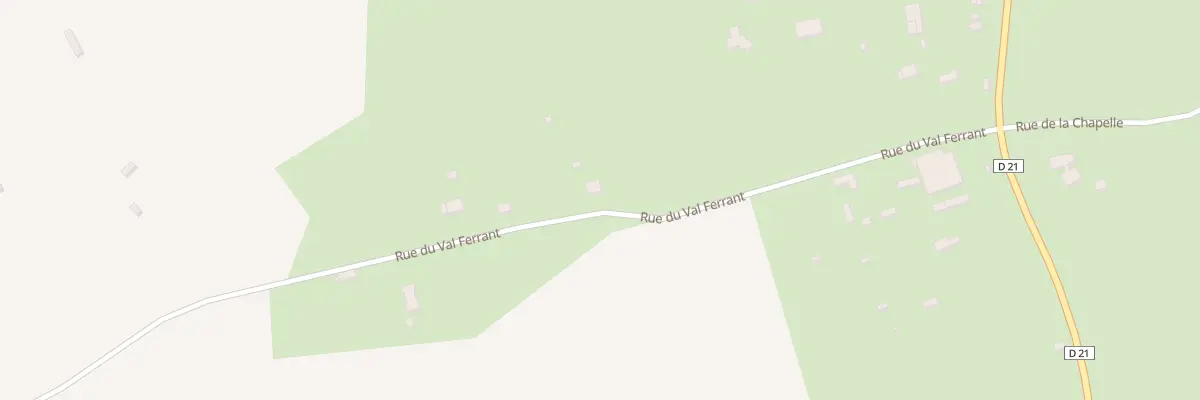 Plan du 7 Rue du Val Ferrant à Bois-Anzeray