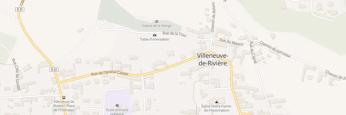 Plan du 25 Rue de l’Amiral Castex à Villeneuve-de-Rivière
