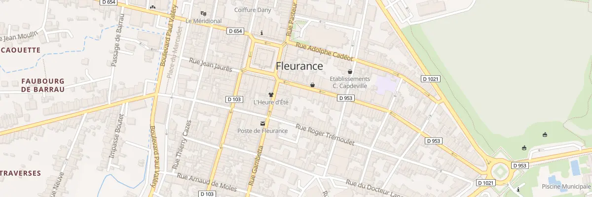 Plan du 87 Rue Jean Jaurès à Fleurance