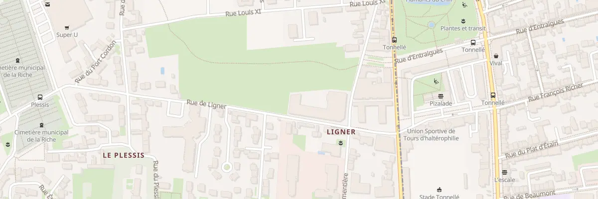 Plan du 7 Rue de Ligner à La Riche
