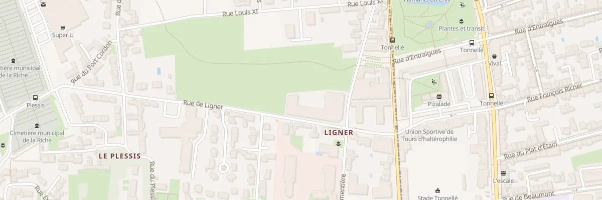 Plan du 23 Rue de la Parmentière à La Riche