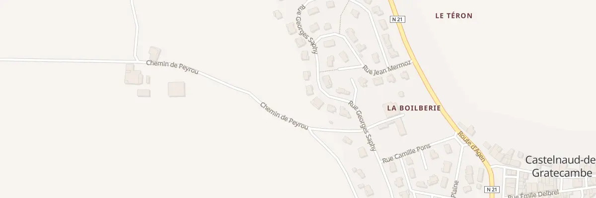 Plan du 288 La Boulbene à Castelnaud-de-Gratecambe