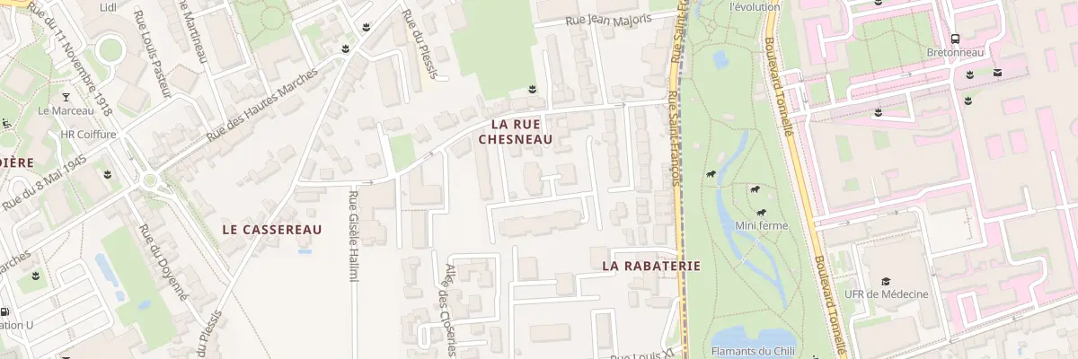 Plan du 8 Rue Chesneau à La Riche
