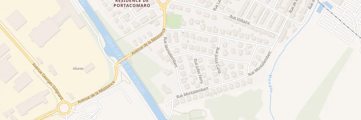 Plan du 9 Rue Montalembert à Boé