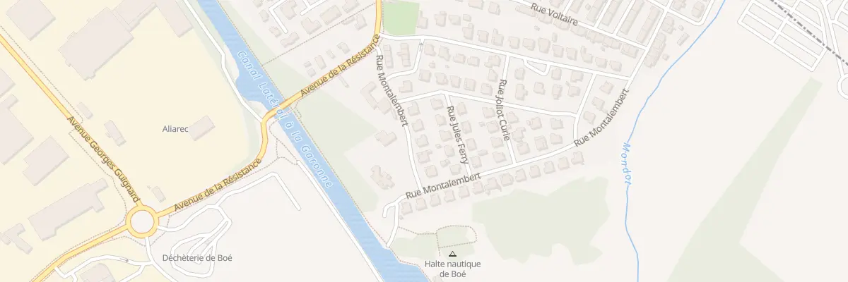 Plan du 13 Rue Montalembert à Boé
